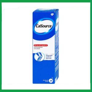 Viên sủi CalSource 500mg GSK phòng ngừa và điều trị thiếu canxi (20 viên)