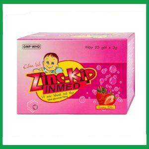 Cốm bổ Zinc-Kid Inmed Nam Hà hương dâu, bổ sung kẽm cho trẻ em (25 gói x 3g)