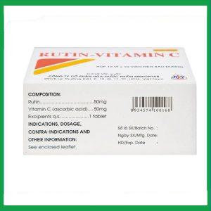 Nhà Thuốc Tiến Thành - Thuốc Rutin-Vitamin C Mekophar hỗ trợ điều trị các hội chứng chảy máu, xơ cứng (10 vỉ x 10 viên) 4 Nhà Thuốc Tiến Thành - fb 2 2024 07 08T134837.447