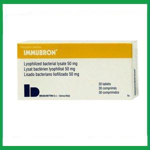 Thuốc Immubron Bruschettini phòng và hỗ trợ điều trị nhiễm khuẩn đường hô hấp trên (3 vỉ x 10 viên)