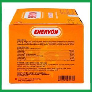 Nhà Thuốc Tiến Thành - Thuốc Enervon United điều trị thiếu Vitamin C và B (10 vỉ x 10 viên) 1 Nhà Thuốc Tiến Thành - fb 2 71