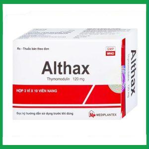Thuốc Althax 120mg Mediplantex hỗ trợ điều trị viêm mũi dị ứng, nhiễm khuẩn hô hấp (3 vỉ x 10 viên)