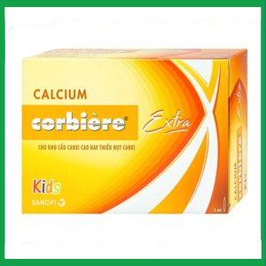 Thuốc Calcium Corbiere Kids Extra Sanofi bổ sung canxi cho trẻ em (3 vỉ x 10 ống x 5ml)