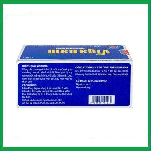 Nhà Thuốc Tiến Thành - Viên uống Viganam Tâm Bình hỗ trợ bổ thận tráng dương (5 vỉ x 12 viên) 4 Nhà Thuốc Tiến Thành - fb 3 27