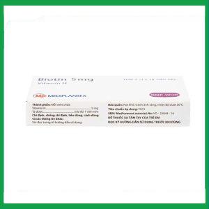 Nhà Thuốc Tiến Thành - Thuốc Biotin 5mg Mediplantex điều trị thiếu hụt biotin (2 vỉ x 10 viên) 4 Nhà Thuốc Tiến Thành - fb 3 6