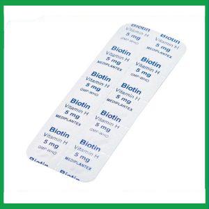 Nhà Thuốc Tiến Thành - Thuốc Biotin 5mg Mediplantex điều trị thiếu hụt biotin (2 vỉ x 10 viên) 1 Nhà Thuốc Tiến Thành - fb 3 9