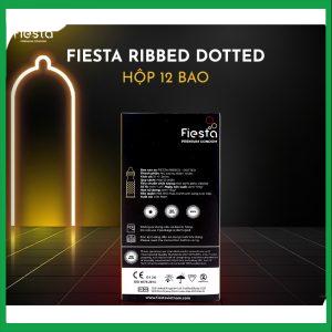 Nhà Thuốc Tiến Thành - Bao cao su Fiesta Ribbed Dotted gân, gai, bo đầu 12 cái 1 Nhà Thuốc Tiến Thành - fiesta ribbed dotted 12 cai 1