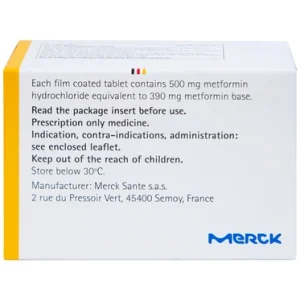 Nhà Thuốc Tiến Thành - Thuốc Glucophage 500mg Merck điều trị đái tháo đường type 2 (5 vỉ x 10 viên) 1 Nhà Thuốc Tiến Thành - glucophage 500 1