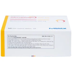 Nhà Thuốc Tiến Thành - Thuốc Glucophage 500mg Merck điều trị đái tháo đường type 2 (5 vỉ x 10 viên) 2 Nhà Thuốc Tiến Thành - glucophage 500 2