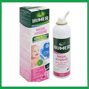 Dung dịch xịt mũi Humer hồng 150ml cho trẻ dưới 15 tuổi