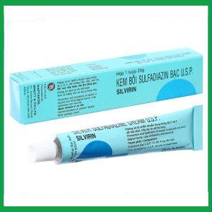 Kem bôi Silvirin trị nhiễm khuẩn trong phỏng độ hai/ba (20g)