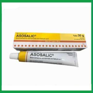 Thuốc mỡ bôi ngoài da Asosalic 0,5mg/g Replek điều trị sừng hóa, khô da (30g)