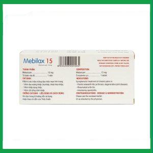 Nhà Thuốc Tiến Thành - Thuốc Mebilax 15 DHG điều trị viêm đau cơ xương khớp (2 vỉ x 10 viên) 1 Nhà Thuốc Tiến Thành - mebilax 15.2png