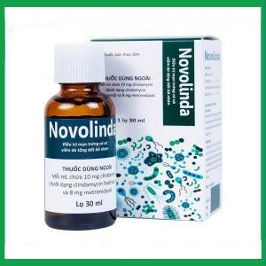 Dung dịch Novolinda điều trị bệnh trứng cá, viêm nang lông (30ml)