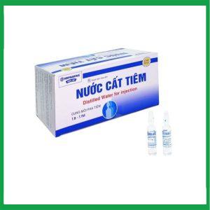 Nhà Thuốc Tiến Thành - Nước cất pha tiêm ống thuỷ tinh HDpharma hòa tan, pha loãng các chế phẩm thuốc (Hộp 50 ống x 5ml) 1 Nhà Thuốc Tiến Thành - nuoc cat 2