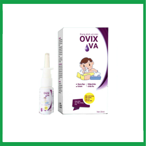 Dung dịch xịt mũi Ovix VA làm sạch khoang mũi, giảm sổ mũi, ngạt mũi (Hộp 1 chai 20ml)