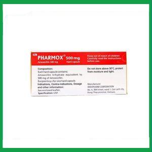 Nhà Thuốc Tiến Thành - Viên nang cứng Pharmox 500mg điều trị các trường hợp nhiễm khuẩn (10 vỉ x 10 viên) 3 Nhà Thuốc Tiến Thành - p4 1