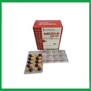 Amoxicilin 500mg Mediplantex ( hộp 10 vỉ x 10 viên)
