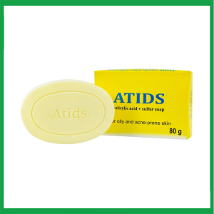Xà phòng tắm Atids Salicylic Acid 2% + Sulfur làm sạch da, thích hợp cho da dầu, da mụn (80g)