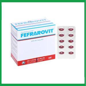 Viên uống Fefrarovit hỗ trợ điều trị thiếu máu do thiếu sắt và dự phòng thiếu máu