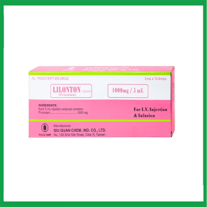 Thuốc Lilonton 1000mg/5ml SiuGuanChem điều trị triệu chứng của hội chứng tâm thần (10 ống)