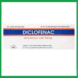 Thuốc giảm đau, kháng viêm Diclofenac 50mg