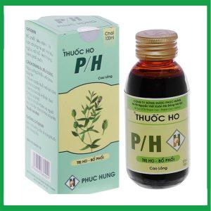 Thuốc ho siro P/H chai 100ml nhuận phế trị ho, tiêu đàm