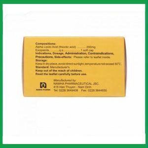 Nhà Thuốc Tiến Thành - Thuốc Ubiheal 200 Nam Hà điều trị các rối loạn cảm giác do bệnh thần kinh đái tháo đường (5 vỉ x 6 viên) 2 Nhà Thuốc Tiến Thành - thuoc ubiheal 200 1