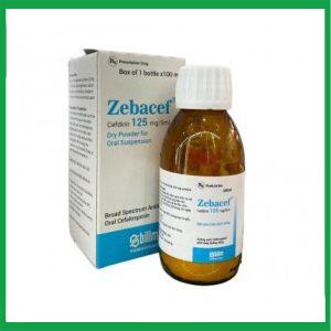 Thuốc Zebacef 125mg/5ml - Điều trị nhiễm khuẩn