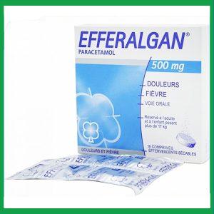 Viên sủi Efferalgan 500mg giúp giảm đau hạ sốt